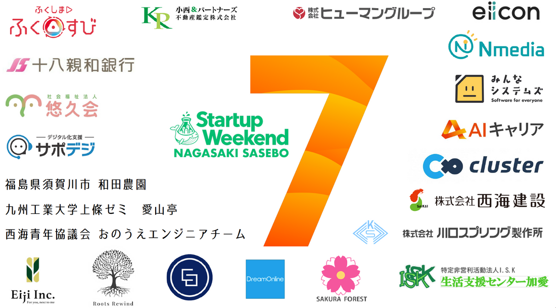 【お知らせ】Startup Weekend 長崎佐世保 vol.7に協賛いたしました