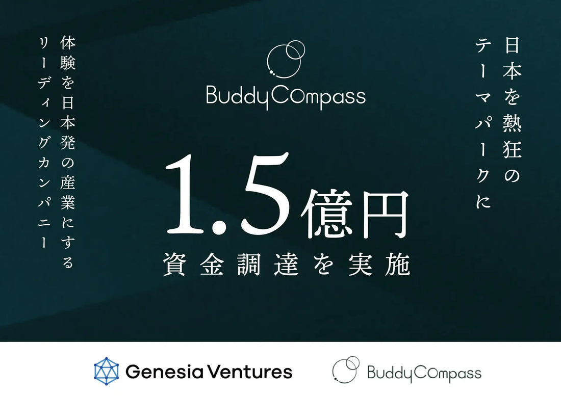 【お知らせ】 当社が支援する株式会社BuddyCompassが、総額1.5億円の資金調達を実施
